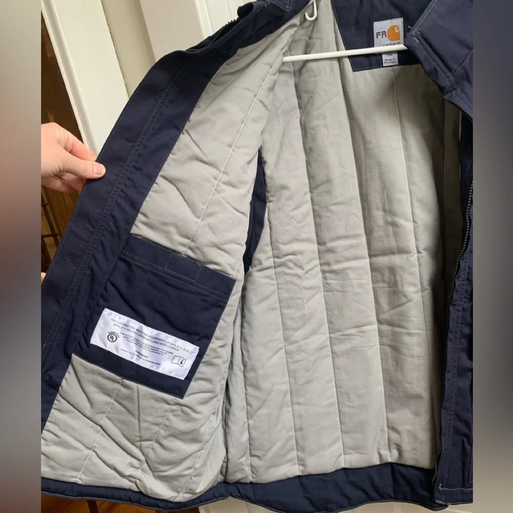 Carhartt Fire Retardant Quick Duck Vest Navy 2XL